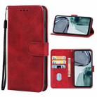 For Motorola Moto G62 India Leather Phone Case(Red) - 1