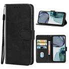 For Motorola Moto G62 India Leather Phone Case(Black) - 1