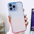 For iPhone 13 Pro Acrylic Gradient Phone Case (Blue Pink) - 1