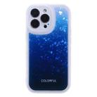 For iPhone 14 Plus Shell Texture Gradient Phone Case (Blue) - 1