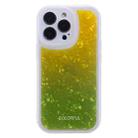 For iPhone 14 Pro Shell Texture Gradient Phone Case(Yellow) - 1