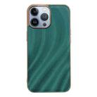 For iPhone 14 Pro Max Nano Electroplating Protective Phone Case (Green Grass) - 1