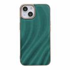 For iPhone 14 Nano Electroplating Protective Phone Case (Green Grass) - 1