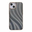 For iPhone 14 Nano Electroplating Protective Phone Case (Silver Bead Grey) - 1