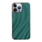 For iPhone 13 Pro Max Nano Electroplating Protective Phone Case (Green Grass) - 1