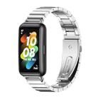 For Huawei Band 7 / 7 NFC Mijobs Bamboo Stainless Steel Metal Watch Band(Silver) - 1