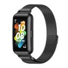 For Huawei Band 7 / 7 NFC MIJOBS Milan Magnetic Stainless Steel Watch Band(Black) - 1