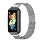 For Huawei Band 7 / 7 NFC MIJOBS Milan Magnetic Stainless Steel Watch Band(Silver) - 1