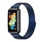 For Huawei Band 7 / 7 NFC MIJOBS Milan Magnetic Stainless Steel Watch Band(Blue) - 1