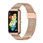 For Huawei Band 7 / 7 NFC MIJOBS Milan Buckle Stainless Steel Watch Band(Rose Gold) - 1
