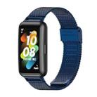 For Huawei Band 7 / 7 NFC MIJOBS Milan Buckle Stainless Steel Watch Band(Blue) - 1