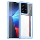 For vivo iQOO 10 Colorful Series Acrylic + TPU Phone Case(Blue) - 1