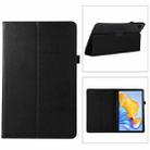 For Honor Pad 8 Litchi Texture Leather Tablet Case with Holder(Black) - 1