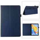 For Honor Pad 8 Litchi Texture Leather Tablet Case with Holder(Dark Blue) - 1