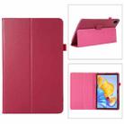 For Honor Pad 8 Litchi Texture Leather Tablet Case with Holder(Rose Red) - 1