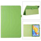 For Honor Pad 8 Litchi Texture Leather Tablet Case with Holder(Green) - 1