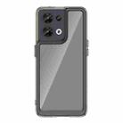 For OPPO Reno8 India Colorful Series Acrylic + TPU Phone Case(Transparent Grey) - 1