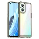 For OPPO Reno 7 Lite Colorful Series Acrylic + TPU Phone Case(Transparent Grey) - 1
