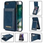 For iPhone SE 2022 / SE 2020 / 8 / 7 N.BEKUS Vertical Flip Card Slot RFID Phone Case(Blue) - 1