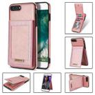 N.BEKUS Vertical Flip Card Slot RFID Phone Case For iPhone 8 Plus / 7 Plus(Rose Gold) - 1