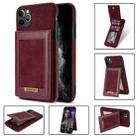 For iPhone 11 Pro N.BEKUS Vertical Flip Card Slot RFID Phone Case (Wine Red) - 1