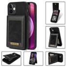 For iPhone 12 mini N.BEKUS Vertical Flip Card Slot RFID Phone Case (Black) - 1