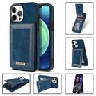 For iPhone 13 Pro Max N.BEKUS Vertical Flip Card Slot RFID Phone Case (Blue) - 1