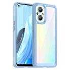 For OPPO Reno 7Z 5G Colorful Series Acrylic + TPU Phone Case(Blue) - 1