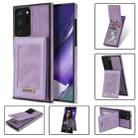 For Samsung Galaxy Note20 N.Bekus Vertical Flip Card Slot RFID Phone Case(Purple) - 1