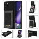 For Samsung Galaxy Note20 Ultra N.Bekus Vertical Flip Card Slot RFID Phone Case(Black) - 1