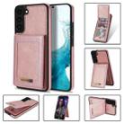 For Samsung Galaxy S22+ 5G N.Bekus Vertical Flip Card Slot RFID Phone Case(Rose Gold) - 1