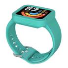 For Xiaomi Redmi Watch / Watch Lite Solid Color Silicone Integrated Watch Band(Cyan) - 1