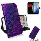 For Galaxy S20 Solid Hyun Color Magnetic Attraction Horizontal Flip Leather Case with Lanyard, Support Holder & Card Slot & Wallet(Purple) - 1