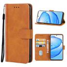 For vivo V25 Pro Leather Phone Case(Brown) - 1