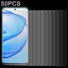 50 PCS 0.26mm 9H 2.5D Tempered Glass Film For vivo V25 Pro - 1