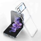 For Samsung Galaxy Z Flip4 GKK Integrated Electroplating Full Coverage Phone Case(Transparent) - 1