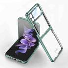 For Samsung Galaxy Z Flip4 GKK Integrated Electroplating Full Coverage Phone Case(Green) - 1