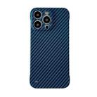 For iPhone 14 Pro Max Carbon Fiber Texture PC Phone Case (Royal Blue) - 1