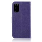 For Galaxy S20 Wind Chime Owl Embossing Pattern Horizontal Flip Leather Case, with Holder & Card Slots & Wallet(Purple) - 3