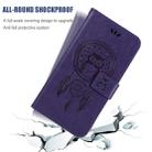 For Galaxy S20 Wind Chime Owl Embossing Pattern Horizontal Flip Leather Case, with Holder & Card Slots & Wallet(Purple) - 5