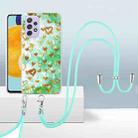 For Samsung Galaxy A13 4G / 5G 2.0mm Airbag Shockproof TPU Phone Case with Lanyard(Gold Heart) - 1