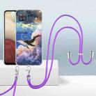 For Samsung Galaxy A12 5G / M12/F12 2.0mm Airbag Shockproof TPU Phone Case with Lanyard(Whale) - 1
