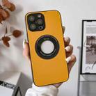 Gold Armor Series MagSafe Magnetic Phone Case For iPhone 11 Pro Max(Yellow) - 1