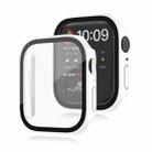 Life Waterproof 2 in 1 PC Frame + Tempered Glass Protective Case For Apple Watch Series 9 / 8 / 7 45mm(White) - 1