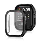 Life Waterproof 2 in 1 PC Frame + Tempered Glass Protective Case For Apple Watch Series 9 / 8 / 7 45mm(Black) - 1