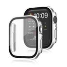 Life Waterproof 2 in 1 PC Frame + Tempered Glass Protective Case For Apple Watch Series 9 / 8 / 7 45mm(Silver) - 1