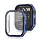 Life Waterproof 2 in 1 PC Frame + Tempered Glass Protective Case For Apple Watch Series 6 / 5 / 4 / SE 44mm(Blue) - 1