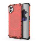 For Nothing Phone 1 Shockproof Honeycomb PC + TPU Protective Phone Case(Red) - 1
