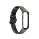 For Samsung Galaxy Fit 2 SM-R220 Silicone Printing Watch Band(Camouflage Green) - 1