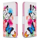 For Nokia 2.3 Colored Drawing Pattern Horizontal Flip Leather Case with Holder & Card Slots & Wallet(Butterfly) - 1